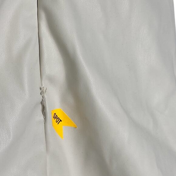 Nookie Rhea Faux Leather Mini Dress Ruched Sexy Party Clubbing White Size XS - Picture 12 of 13